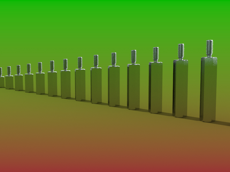 M2支架螺钉从5、6、7毫米到20毫米
